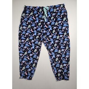 Disney Stitch PJ Bottoms Lounge Pants Size 3X 22/24 Lilo & Stitch Plus Size Navy